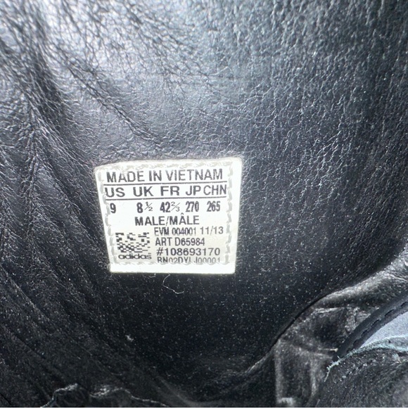 Adidas tall boy black leather - Picture 2 of 6